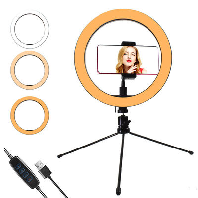 6,3 pouces Selfie ont mené le support Dimmable de lumière de cercle pour la vidéo de Youtuber